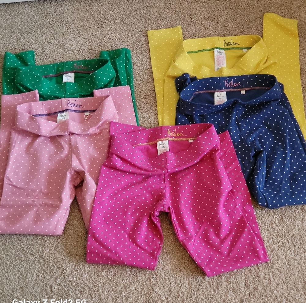 ♥️NWOT♥️ BODEN (5 PAIRS) GIRLS LEGGINGS
